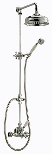 Schulte DuschMaster Rain Retro D9646 Aufputz Brauseset mit Thermostatarmatur und Kopfbrause