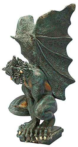 Design Toscano Talisman, Wasserspeiende Statue der Finsternis