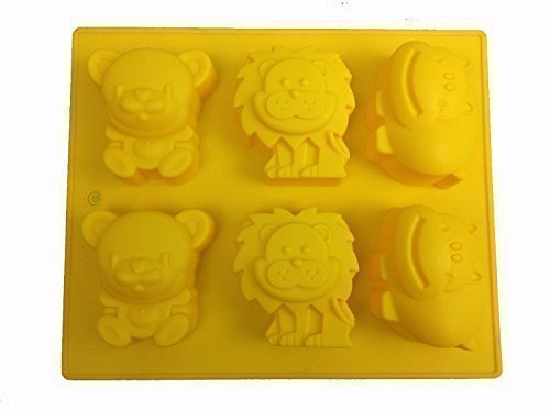 GMMH Original Silikon Backform 6 er Muffin Kuchen Schokolade Kekse Muffinform Kuchenform (gelb)