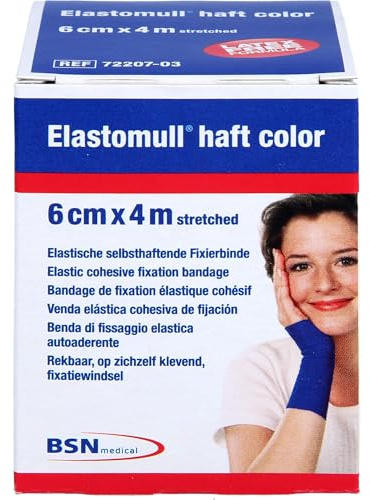 BSN medical ELASTOMULL haft color 6 cmx4 m Fixierb.blau 1 St