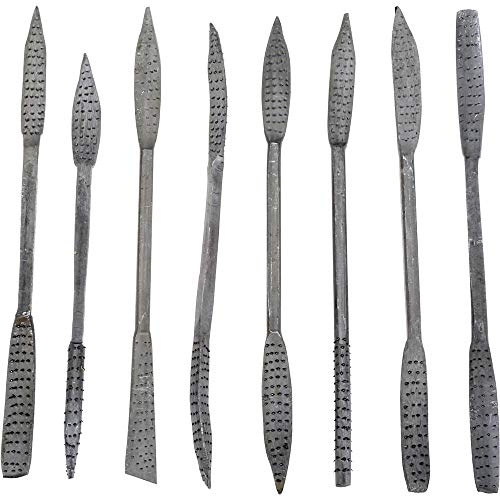 Steelex D2476 Riffler Rasp Set, 8-Piece, Silver