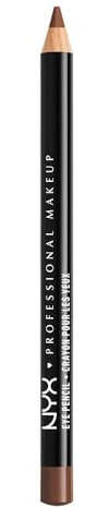 NYX Professional Makeup Eye Liner Pencil Slim Liner Defined 902 Brown | Long-Wearing Eyeliner, Bleed-Resistant Creamy Formula, Precise Sharpenable Tip, Easy Application