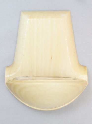 WEIHKESSEL aus LINDENHOLZ mit WASSEREINSATZ zur WANDMONTAGE Schlichte Form für ZUHAUSE Taufe oder GEBETSECKE von MaMeMi