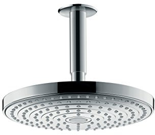 hansgrohe Raindance Select S 240 wassersparender Duschkopf, Kopfbrause für Deckenmontage, 2 Strahlarten, Chrom