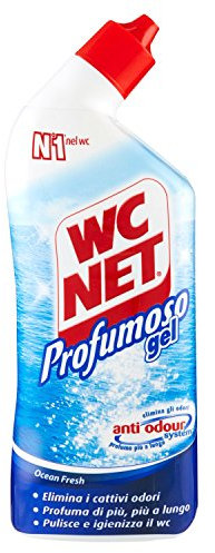 Wc Net - Detergente per Wc, Profumoso Gel,Elimina gli Odori, 700 ml, Profumi Assortiti