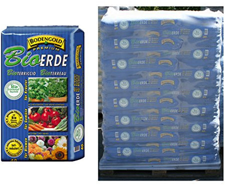 BIO-Universalerde BODENGOLD Premium 48 Sack mit je 40 Liter = 1920 Liter Bio-Erde