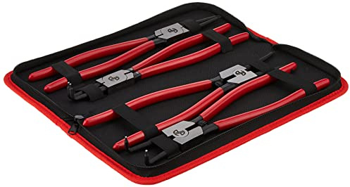 Astro Pneumatic Tool 94222 13 4pc Large Internal/External Snap Ring Pliers , Black