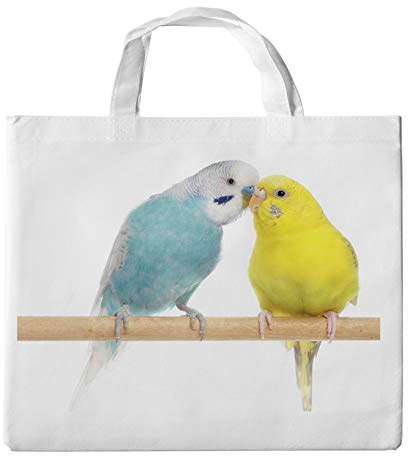 Merchandise for Fans Einkaufstasche- 42x38 cm, 8 Liter - Motiv: Wellensittich [ 08 ]