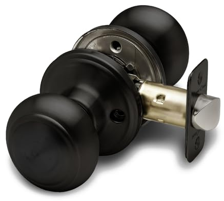 Copper Creek CK2020BC Pomo de Puerta, Negro, 1 Paquete