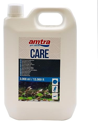 Amtra Care - Bioacondicionador Para Eliminar Cloro Y Metales Pesados Del Agua Del Grifo, Tratamiento De Agua De Acuario, Formato 3000 Ml