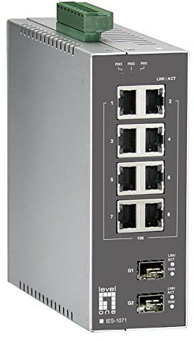 LevelOne IES-1071 8 FE Plus 2 Géré SFP Géré