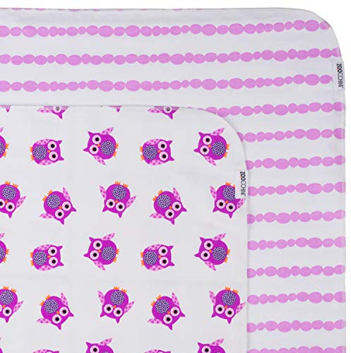 Zoocchini Decke Flanell Eule violett