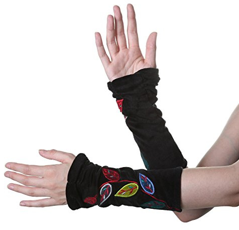 Kunst und Magie Samt Armstulpen Stulpen Handwärmer Handschuhe