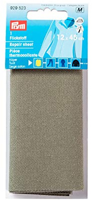 Prym 929523 Flickstoff Köper (bügeln) 12 x 45 cm oliv