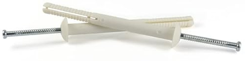 1/4 x 2 Hammer Drive Anchors/Mushroom Head/Nylon/Steel Zinc Nail / 100 Pc. Carton