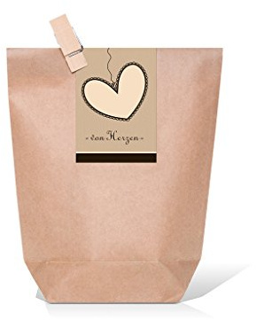Logbuch-Verlag 10 kleine Geschenktüten Geburtstag Gäste Geschenk Werbegeschenk verpacken Feste Kunden 14 x 22 x 5,6 cm