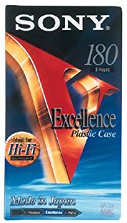 Sony E-180 VHF VHS-Kassette (180min)
