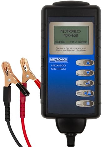 Midtronics - 12V & 24V Digital Battery Conductance & Electrical System Analyzer - MDX-650 - Testing for Automotive, Motorcycle, & More