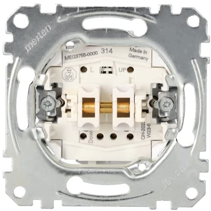 Schneider Electric Merten Rollladentaster-Einsatz, MEG3755-0000 | Unterputz, Steckklemmen, 1-polig, 10A, AC, 250V