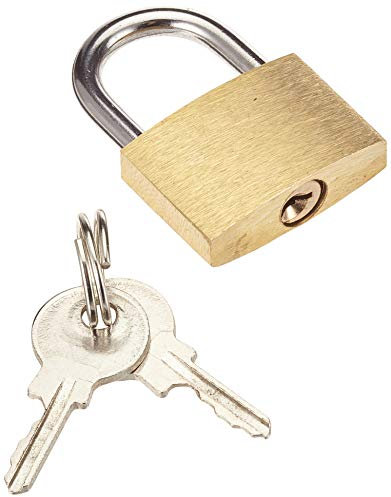 Cogex 80107 – Candado latón 25 mm, Dore