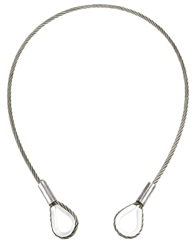 Anslagsrep/stål 1T WLL 10 mm x 3 m med fingerborg
