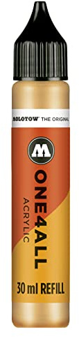 Molotow ONE4ALL Refill Acryl, Farbe 009 sahara beige pastell 30 ml, Nachfülltinte für Permanentmarker
