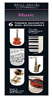 That Company called Si Mini marques – señalizadores magnétique, Lot de 6, design Musique