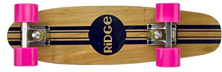 Complete 55cm Maple Wooden Retro 22” Mini Cruiser Board by Ridge Skateboards
