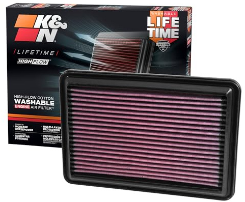 K&N 33-5016 Motorluftfilter: Hochleistung, Prämie, Abwaschbar, Ersatzfilter,Erhöhte Leistung, 2014-2019 (Rogue, Qashqai, X-Trail, Kadjar, Koleos, QM6)