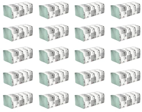 OFFICE PRODUCTS Papierhandtücher Natur Zickzack / 4000 Blatt / 1-lagig/Grün/Falthandtücher Papiertücher ZZ-falz/Recycling