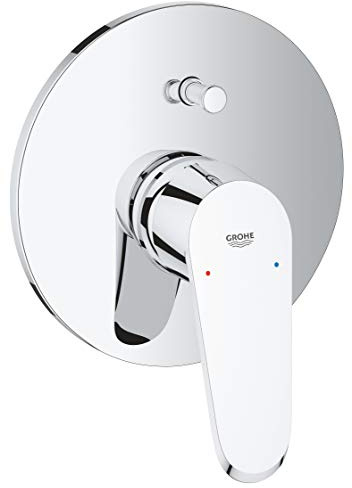 Grohe Eurodisc C Einhand Wannenbatterie Fertigmontageset für Wandeinbaukörper (33501001) 19548002 Chrom