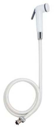 Muslim White Hand held Spray shattaf Shower Head Toilet Bidet with Anti Twist Hose and Wall Bracket UK New