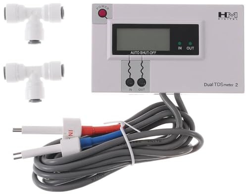 HM Digital DM-2 kommerzielle Inline-Dual TDS Monitor Meter Testing PPM fur Wasser