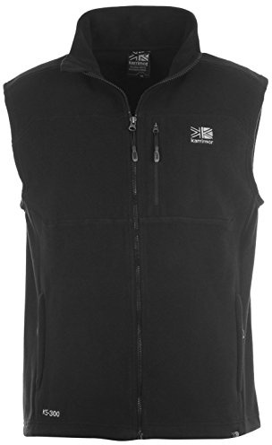 Karrimor Mens Fleece Gilet Sleeveless Jacket Zip Warm Black XL