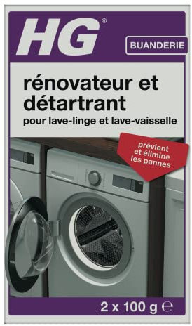 HG rénovateur et détartrant pour lave-linge et lave-vaisselle