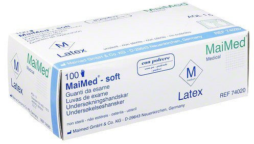 HANDSCHUHE Latex leicht gepudert mittel