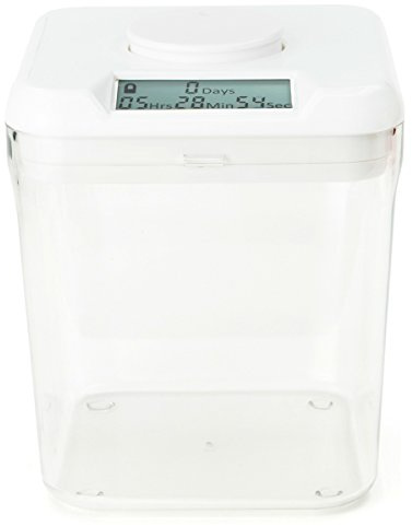 Kitchen Safe kSafe Time Locking Container, Medication Lock Box, Break Bad Habits - Quit Smoking, Snacking, Drinking & Gaming Addiction, Phone Jail, Family Time (Medium, White Lid + 5.5” Clear Base)