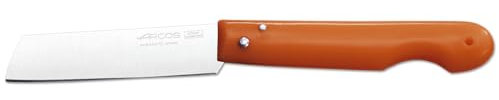 Arcos Couteaux de Poche Professionnels - Couteau de Poche - Lame Acier Inoxydable Nitrum 85 mm - Manche Polypropylène Couleur Orange