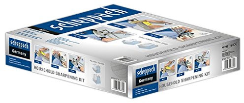 SCHEPPACH Kit d'Affûtage pour Affûteuses TIGER, Inclus Dispositif 40 pour Haches, Dispositif 120 pour Grands Couteaux et Dispositif 160 pour Ciseaux