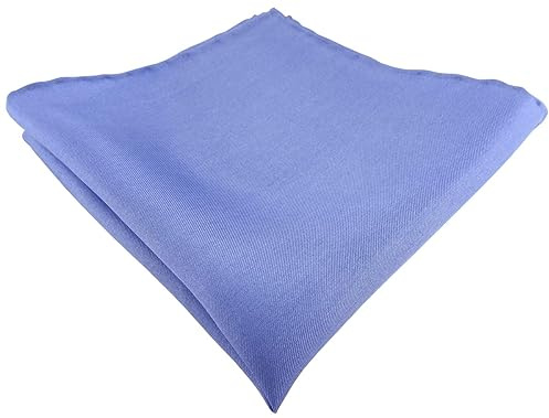 TigerTie Designer Einstecktuch handrolliert in einfarbig Uni - 100% Seide - Gr. 30 x 30 cm
