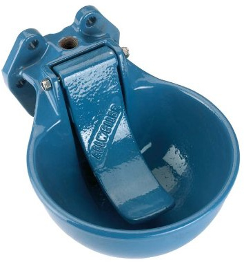 Kerbl Tränkebecken L/5 für Hoch- oder Niederdruck, 5 Liter, Edelstahl, Schwerkraftbetrieben, Hund, Tiertränke, Hundefuttertränke
