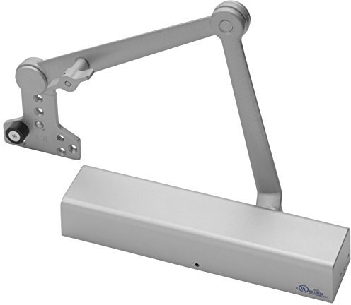 Yale 2721T Türschließer, Aluminium-Körper, lackiertes Aluminium-Finish, hält offen mit Anschlagarm, volle Abdeckung, Türgrößen 1 bis 6, Lackiertes Aluminium-Finish, 1