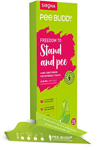 PEE BUDDY Urinal aus Pappe PIPI Trichter für Frauen, Pinkeln im Stehen, Urinierhilfe für Frauen Antibacterial 20 PIPI Trichter für Frauen