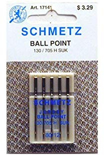Schmetz Ball Point Jersey Machine Needles-Size 12/80 5/Pkg