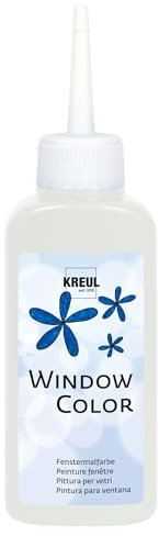 Kreul fönsterfärg, 80 ml snövit