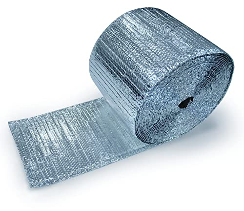 EcoFoil rFoil Floor Joist & Wall Insulation 16” x 125’ (166.63 Square feet) – Double Bubble Reflective Foil for Floor & Wall Insulation - Reflects 96% Radiant Heat - Vapor Barrier
