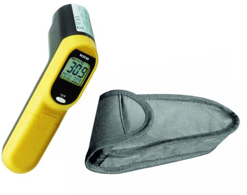 Tellier Thermomètre Infra-Rouge à visée Laser -60° C +500° C + Housse/précision 0,1°C