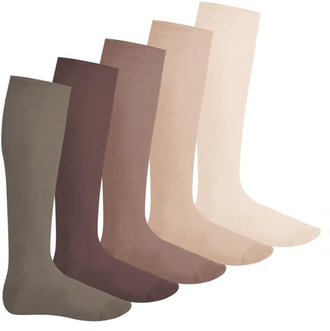 Footstar EVERYDAY! 5 PAAR Damen & Herren Kniestrümpfe Lange Socken kniehoch