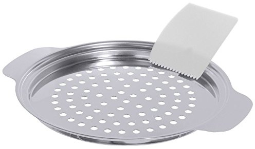 Spätzlesieb aus Edelstahl 18/0, hochglänzend, Loch Ø 5 mm, mit Kunststoffspachtel, für Topf Ø 24 bis 28 cm geeignet | ERK