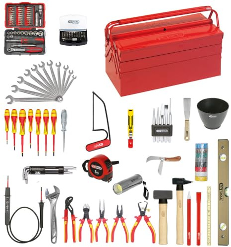 KS Tools - 117.0200 - Composition d'outils électricien en caisse métallique - 137 pièces
